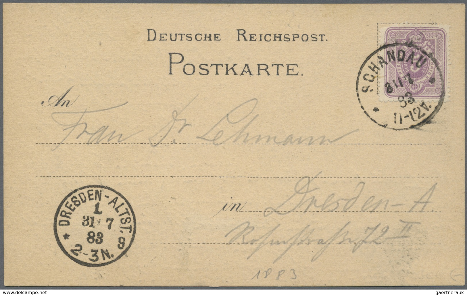 Ansichtskarten: Vorläufer: 1883, SÄCHSISCHE SCHWEIZ "Grosser Winterberg", Vorläuferkarte Mit K1 SCHA - Ohne Zuordnung