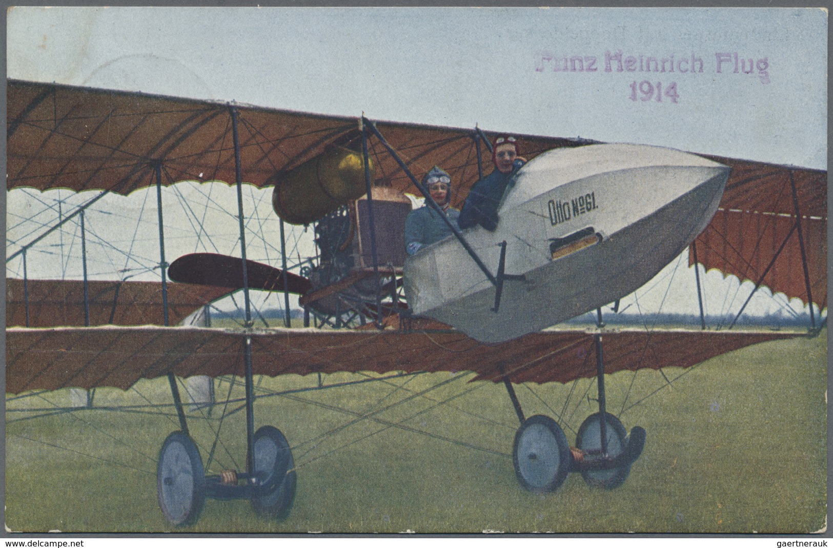 Ansichtskarten: Motive / Thematics: Flugzeuge, 1914 "Prinz Heinrich-Flug" Ansichtskarte, Flugschau A - Sonstige & Ohne Zuordnung