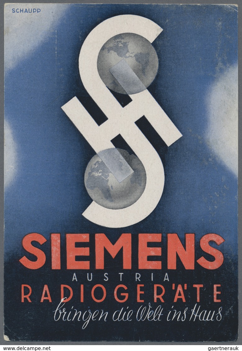 Ansichtskarten: Motive / Thematics: HAUSHALT: ca. 1930/1950, "SIEMENS Haushaltsgeräte", 6 Karten, da