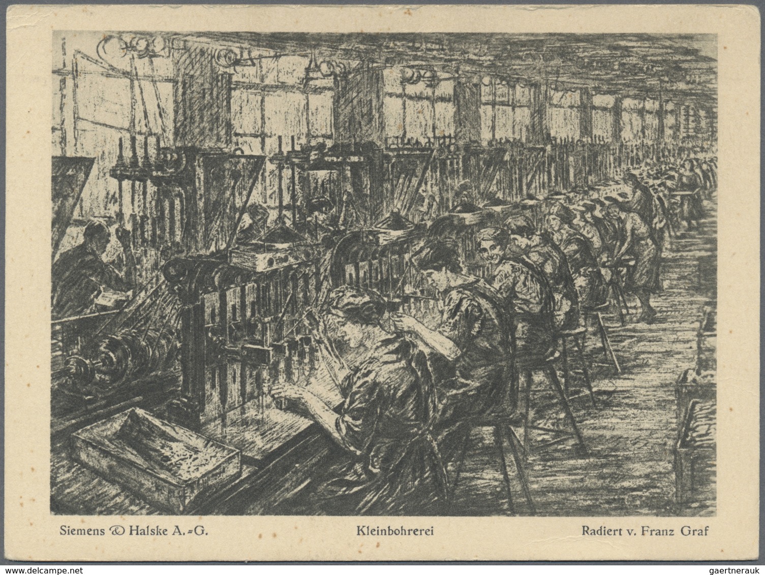 Ansichtskarten: Motive / Thematics: HAUSHALT: ca. 1930/1950, "SIEMENS Haushaltsgeräte", 6 Karten, da