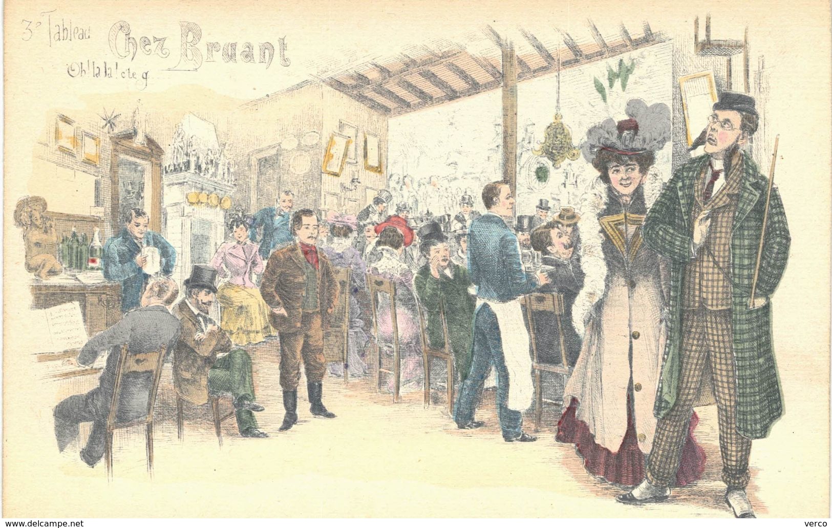 Carte Postale Ancienne De "CHEZ BRUANT" - 1900-1949