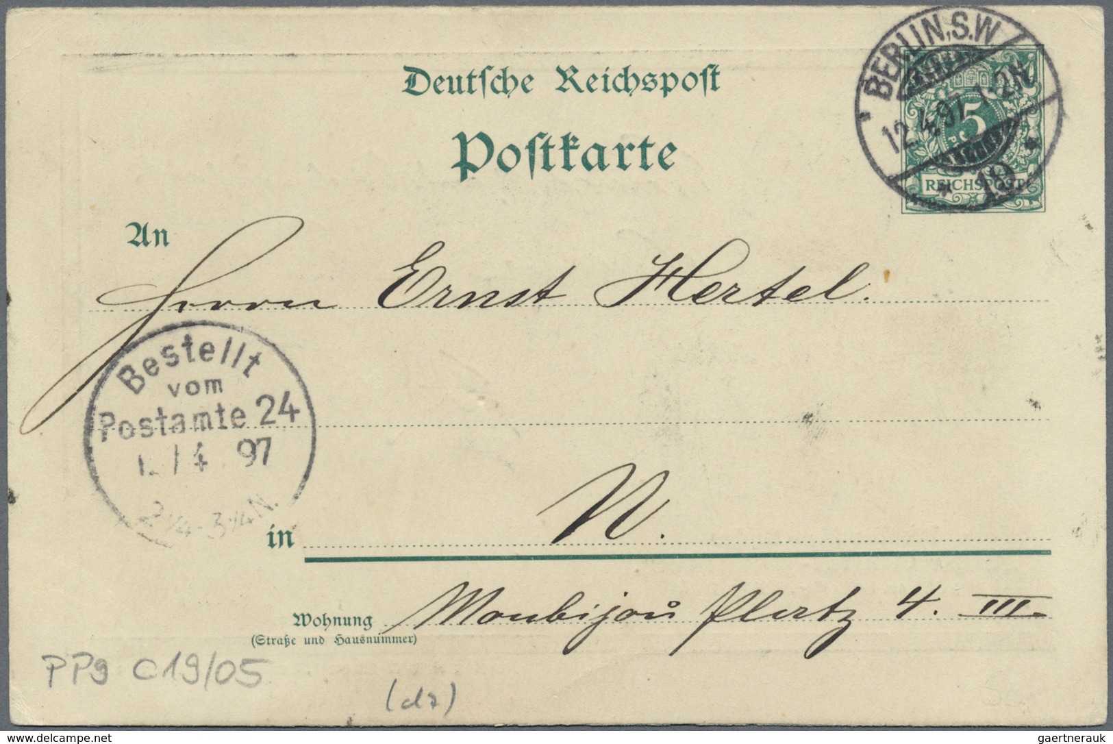 /GA Ansichtskarten: Motive / Thematics: PHILATELISTENTAGE: 1896/1897, "Dampfer-Post D. Bundes Dt./oester - Autres & Non Classés
