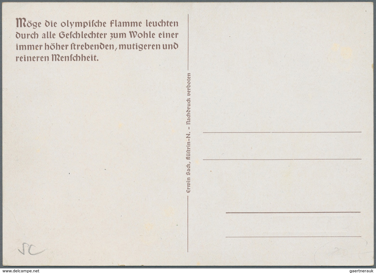 Ansichtskarten: Motive / Thematics: SPORT / OLYMPIA, 1940 Garmisch-Partenkirchen Und Helsinki, Dekor - Sonstige & Ohne Zuordnung