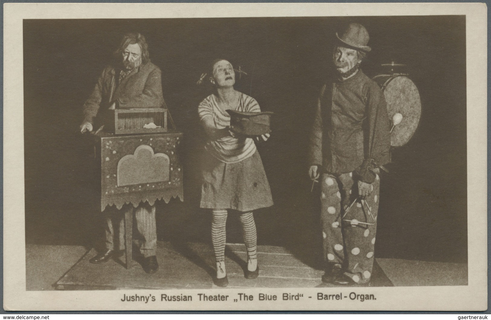 Ansichtskarten: Motive / Thematics: THEATER, Jushny's Russian Theater "The Blue Bird" 2 Fotokarten B - Autres & Non Classés