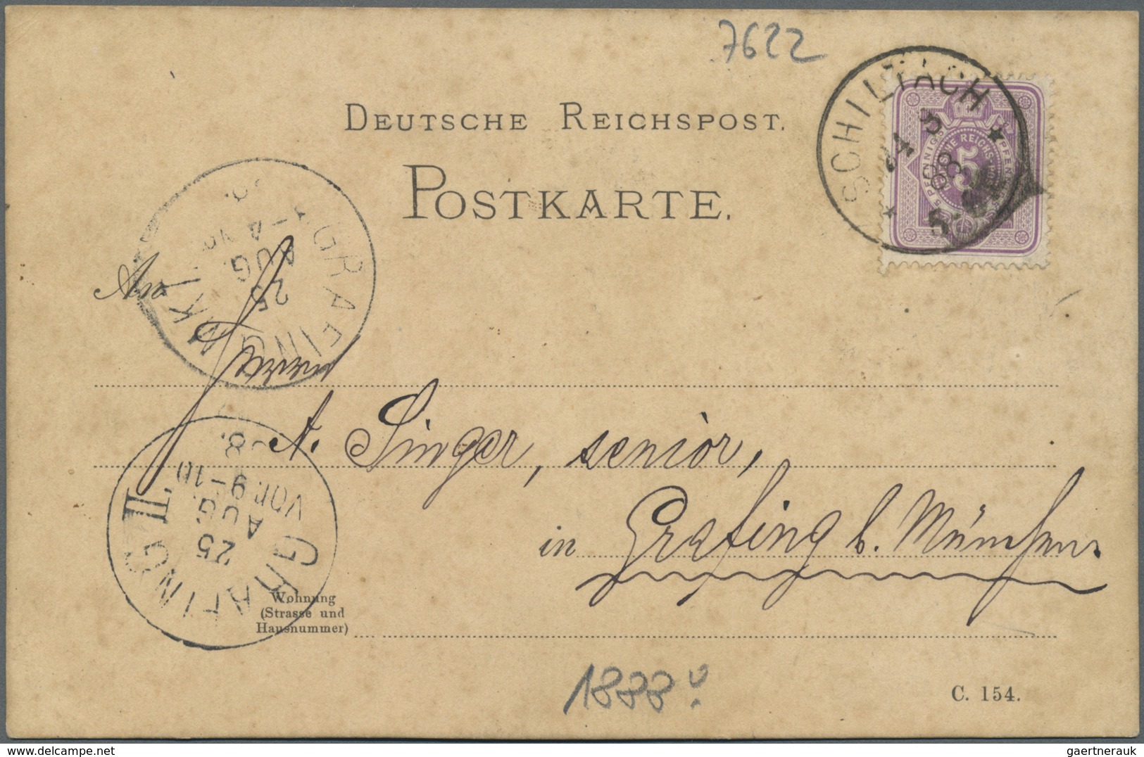 Ansichtskarten: Baden-Württemberg: BADEN: 1888, Vorläuferkarte "SCHILTACH"/Schww., 1939, STAUFEN, "Z - Altri & Non Classificati