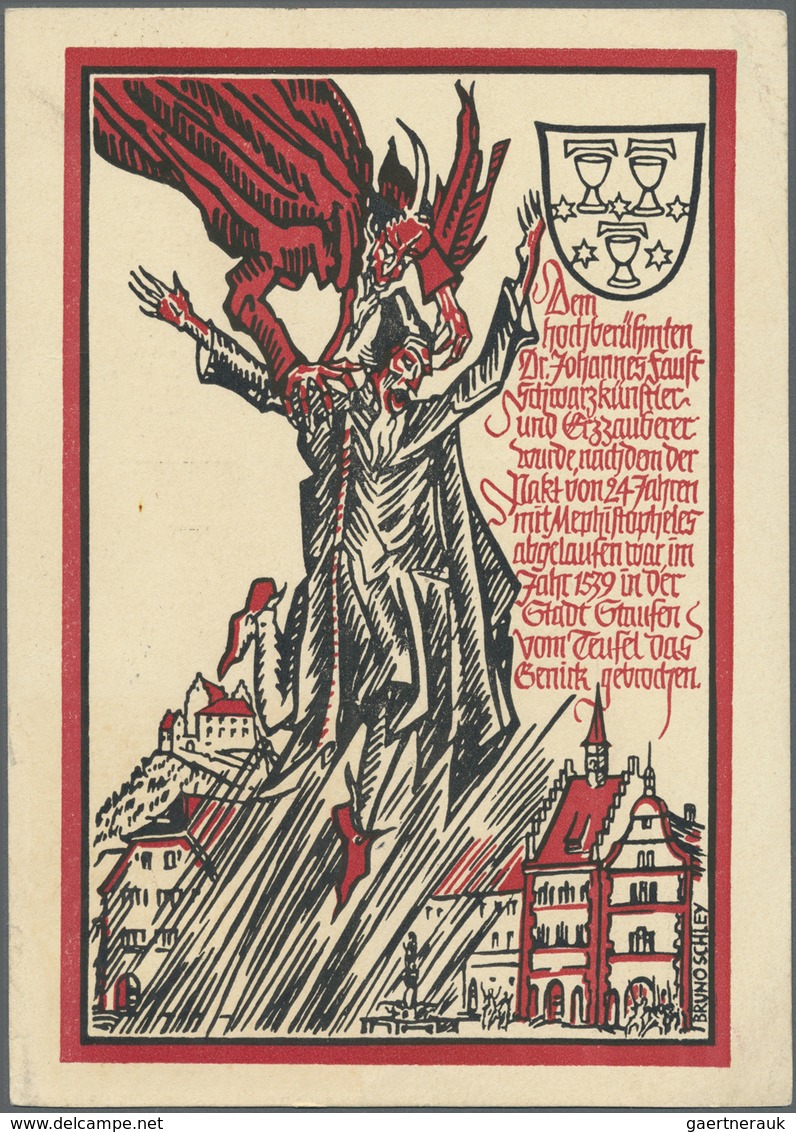 Ansichtskarten: Baden-Württemberg: BADEN: 1888, Vorläuferkarte "SCHILTACH"/Schww., 1939, STAUFEN, "Z
