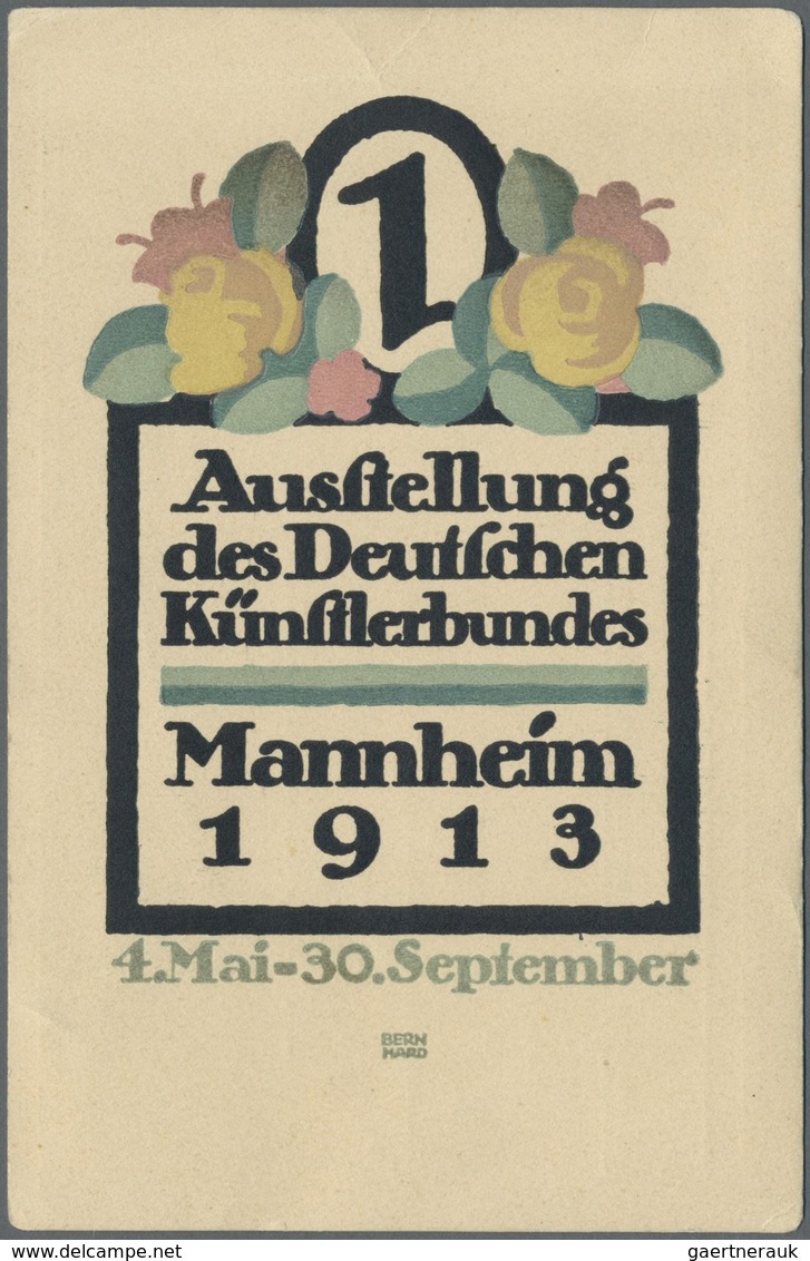 Ansichtskarten: Baden-Württemberg: MANNHEIM, Ausstellung Des Deutschen Künstlerbundes 1913, 4.Mai-30 - Andere & Zonder Classificatie