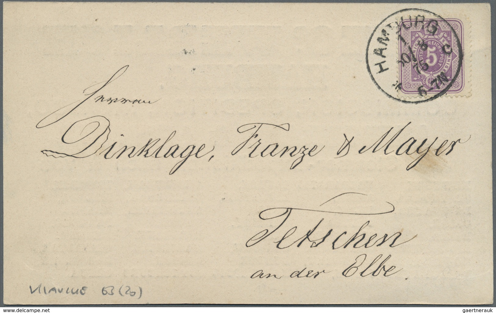 Ansichtskarten: Niedersachsen: REKLAME/VORLÄUFER: 4 Karten - "Nörten-Hardenberg" 1886 bildseitig bes