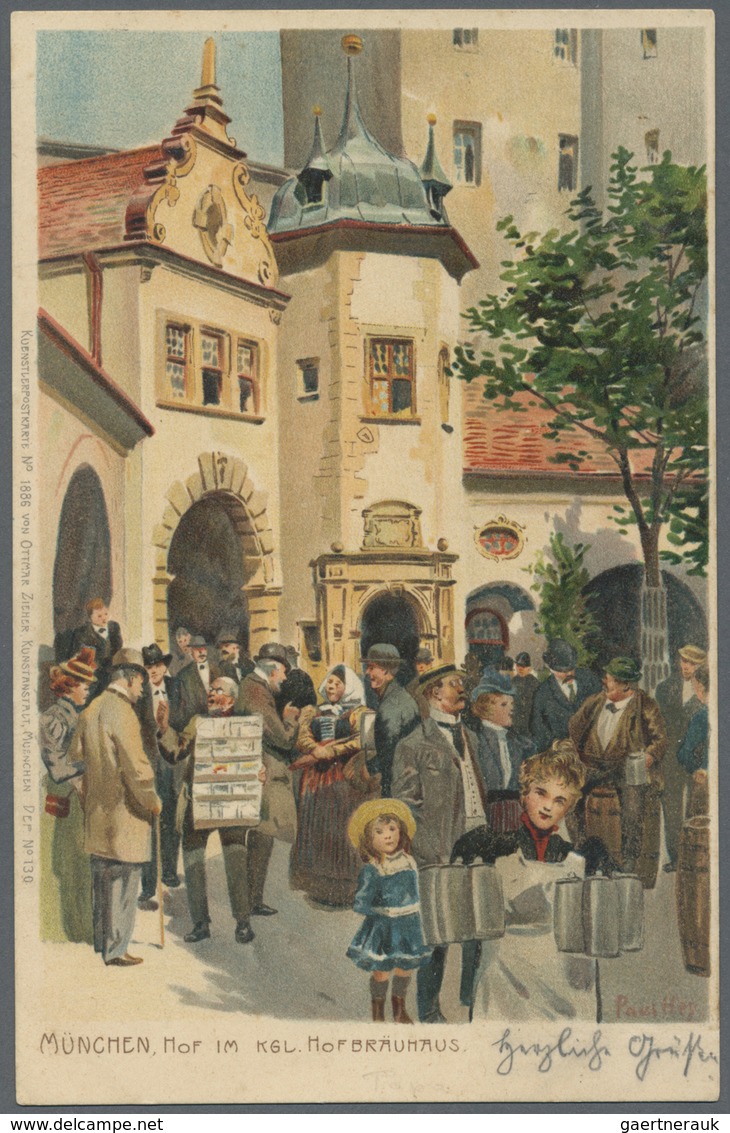 Ansichtskarten: Künstler / Artists: HEY Paul (1867 - 1952), Münchner Maler Und Illustrator. Eine Rei - Non Classificati