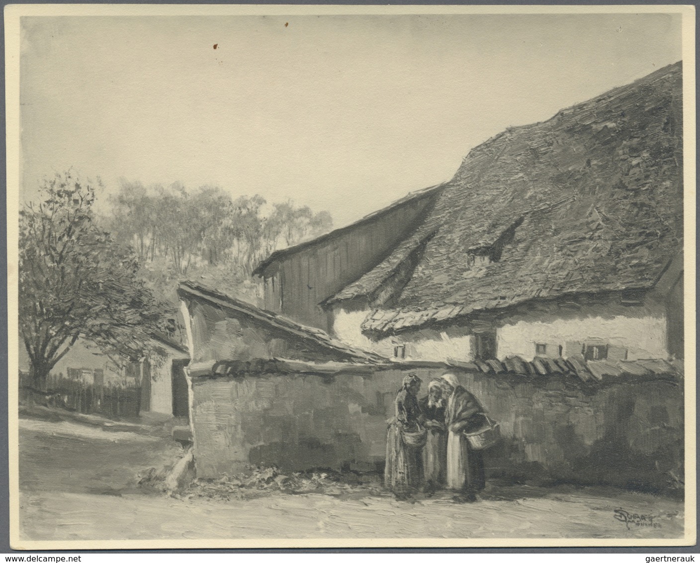 Ansichtskarten: Künstler / Artists: SCHRAG, Julius (1864-1948), Deutscher Maler. Fotomappe Mit 26 Fo - Non Classés