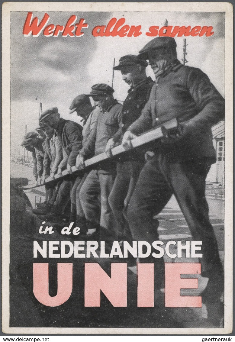 Ansichtskarten: Politik / Politics: NIEDERLANDE Ab 1945, Ungefähr 160 Propagandakarten Mit Zahlreich - Personaggi