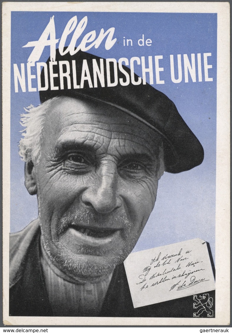 Ansichtskarten: Politik / Politics: NIEDERLANDE Ab 1945, Ungefähr 160 Propagandakarten Mit Zahlreich - Persönlichkeiten