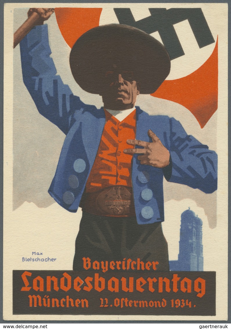 Ansichtskarten: Propaganda: 1920/45, Herausragende Zusammenstellung Von Propagandakarten, AK Zu Poli - Parteien & Wahlen