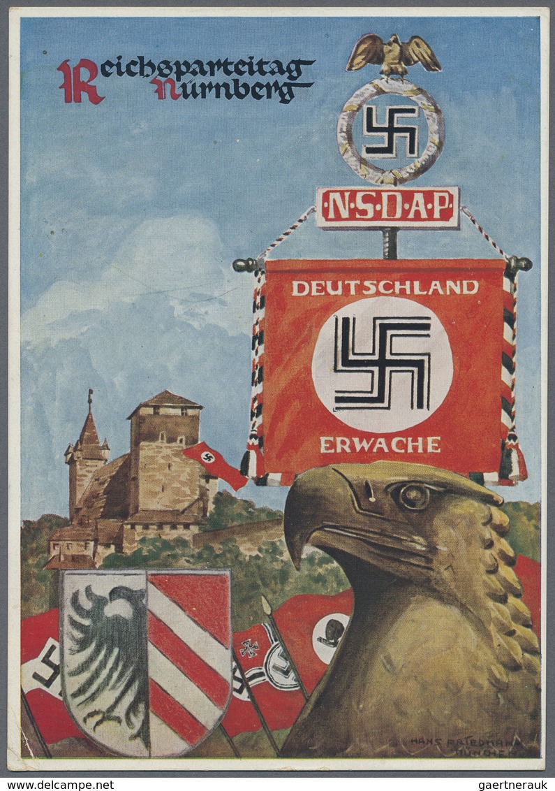 Ansichtskarten: Propaganda: 1920/45, Herausragende Zusammenstellung Von Propagandakarten, AK Zu Poli - Parteien & Wahlen