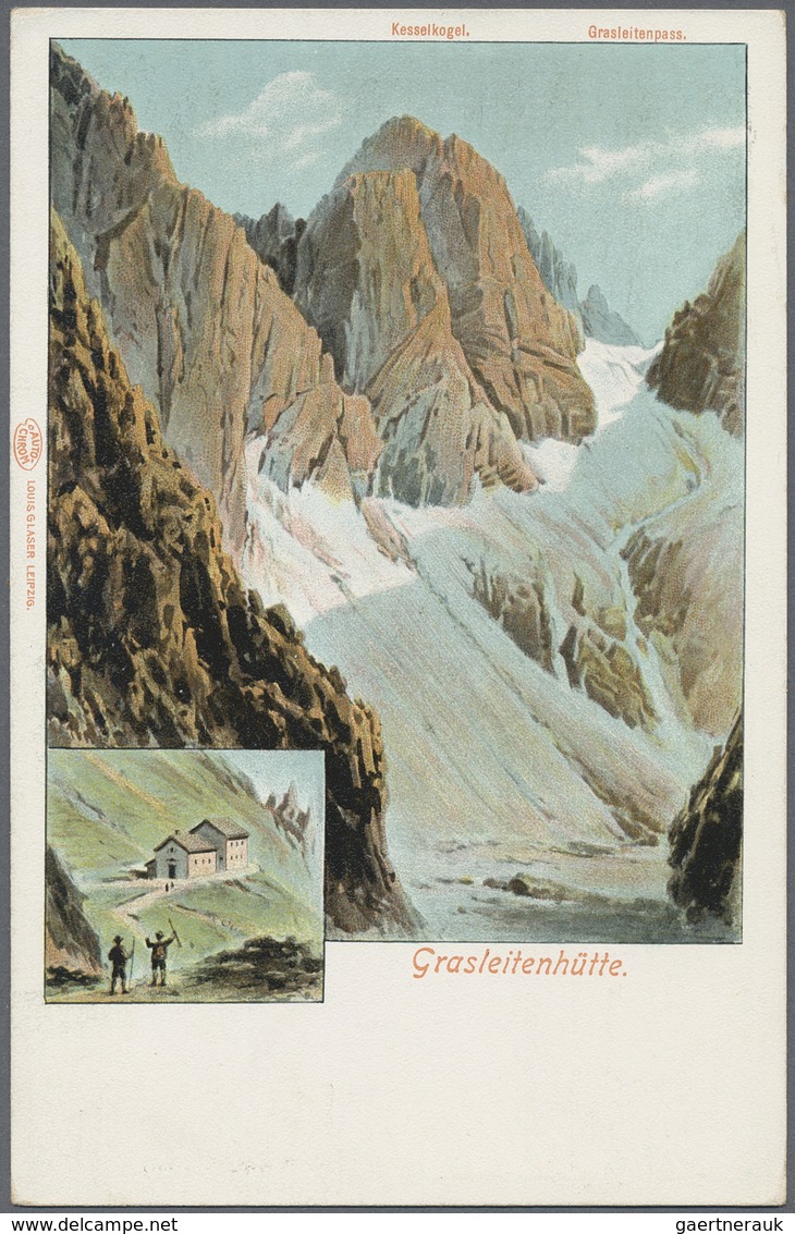 Ansichtskarten: Motive / Thematics: ALPINISMUS / BERGHÜTTEN, Karton Mit Weit über 1800 Hüttenkarten - Altri & Non Classificati