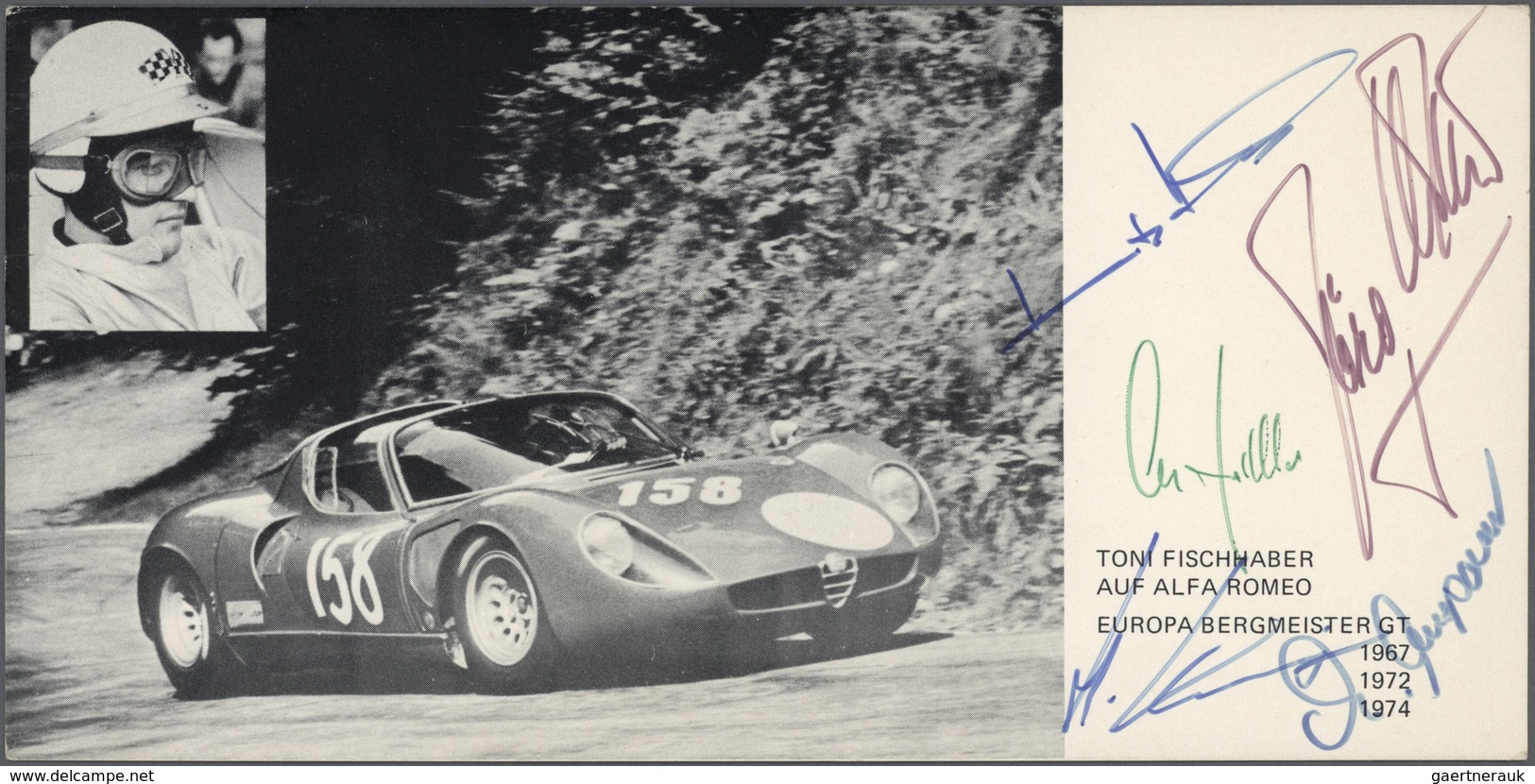 Ansichtskarten: Motive / Thematics: AUTOGRAPHEN / MOTORSPORT, Original-Unterschriften Von Jackie STE - Autres & Non Classés