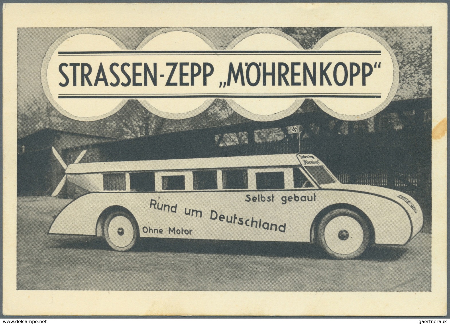 Ansichtskarten: Motive / Thematics: AUTOMOBILE / BUSSE, Ein Interessanter Posten Mit 33 Alten Ansich - Autres & Non Classés