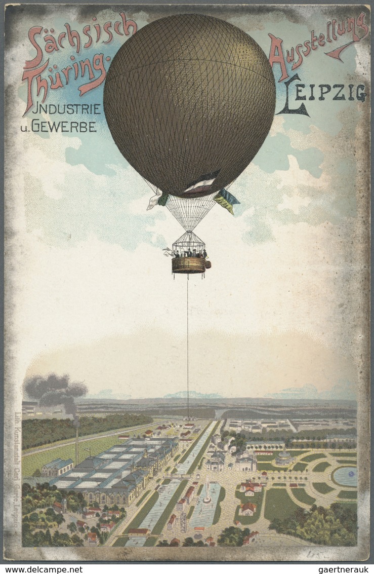 Ansichtskarten: Motive / Thematics: BALLON 1908/1940 (ca.), Sammlung von 49 Foto-, Bild- und Künstle