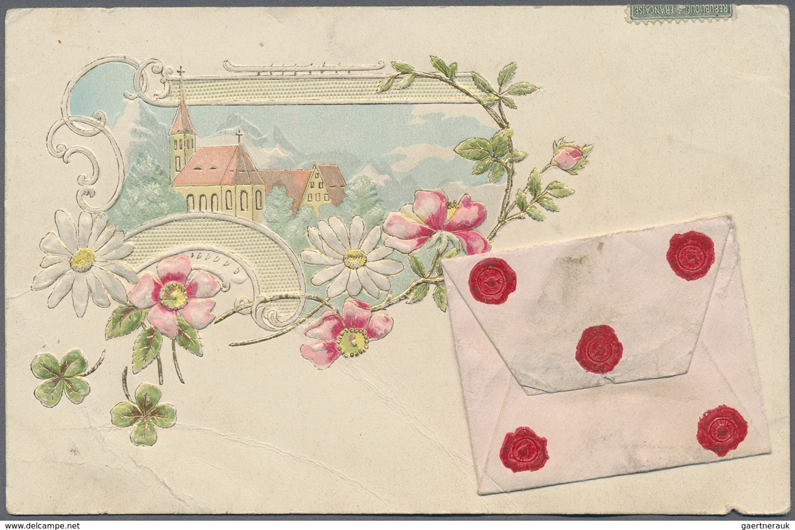 Ansichtskarten: Motive / Thematics: KITSCH & POSIE, Weit über 300 Historische Ansichtskarten Blumen - Sonstige & Ohne Zuordnung