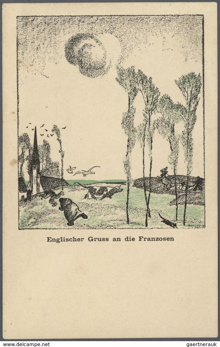 Ansichtskarten: Motive / Thematics: MILITÄR / 1. WELTKRIEG, Hochwertiger Bestand An 78 Historischen - Autres & Non Classés