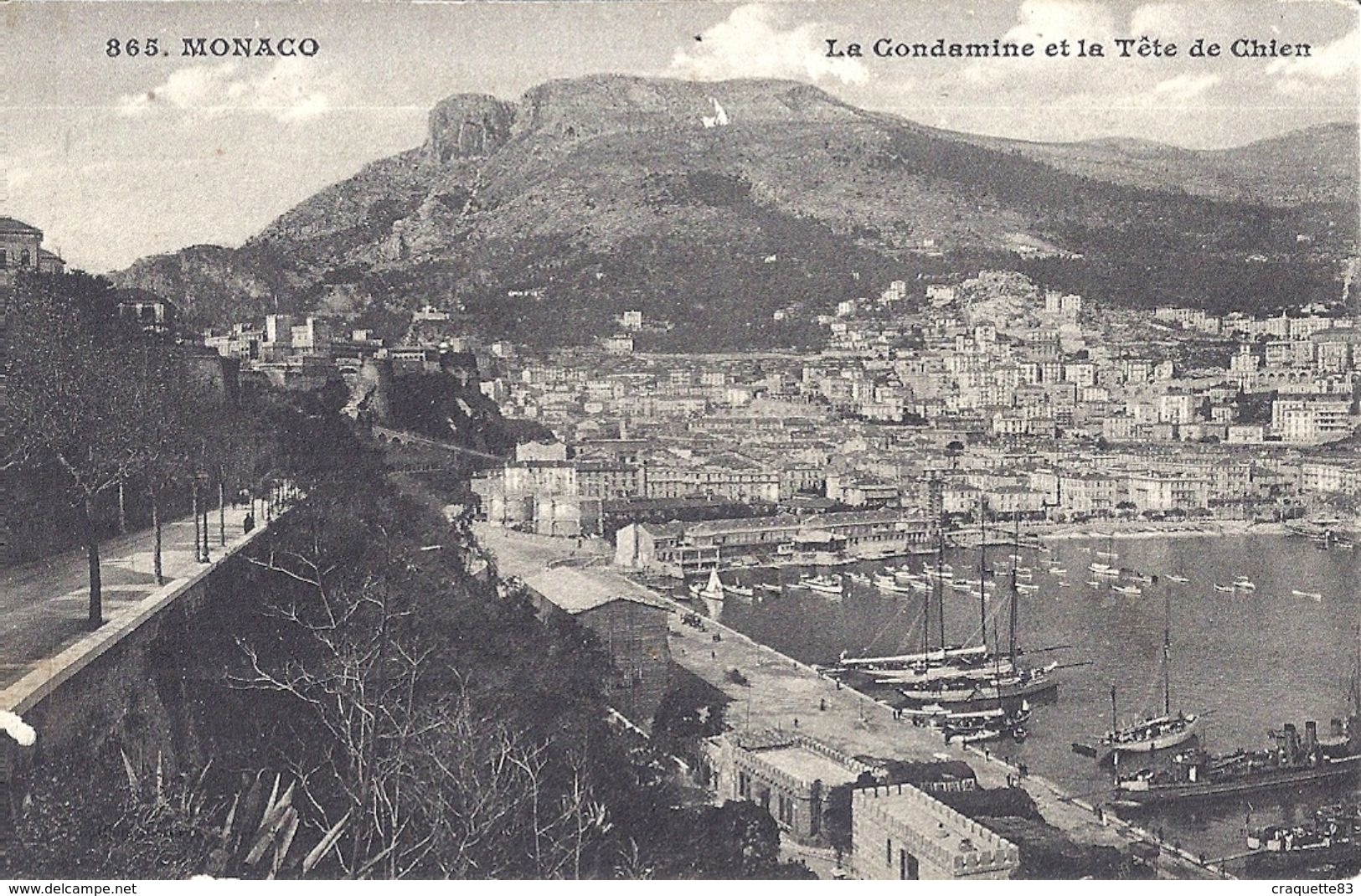 865  MONACO   LA CONDAMINE ET LA TETE DE CHIEN - La Condamine