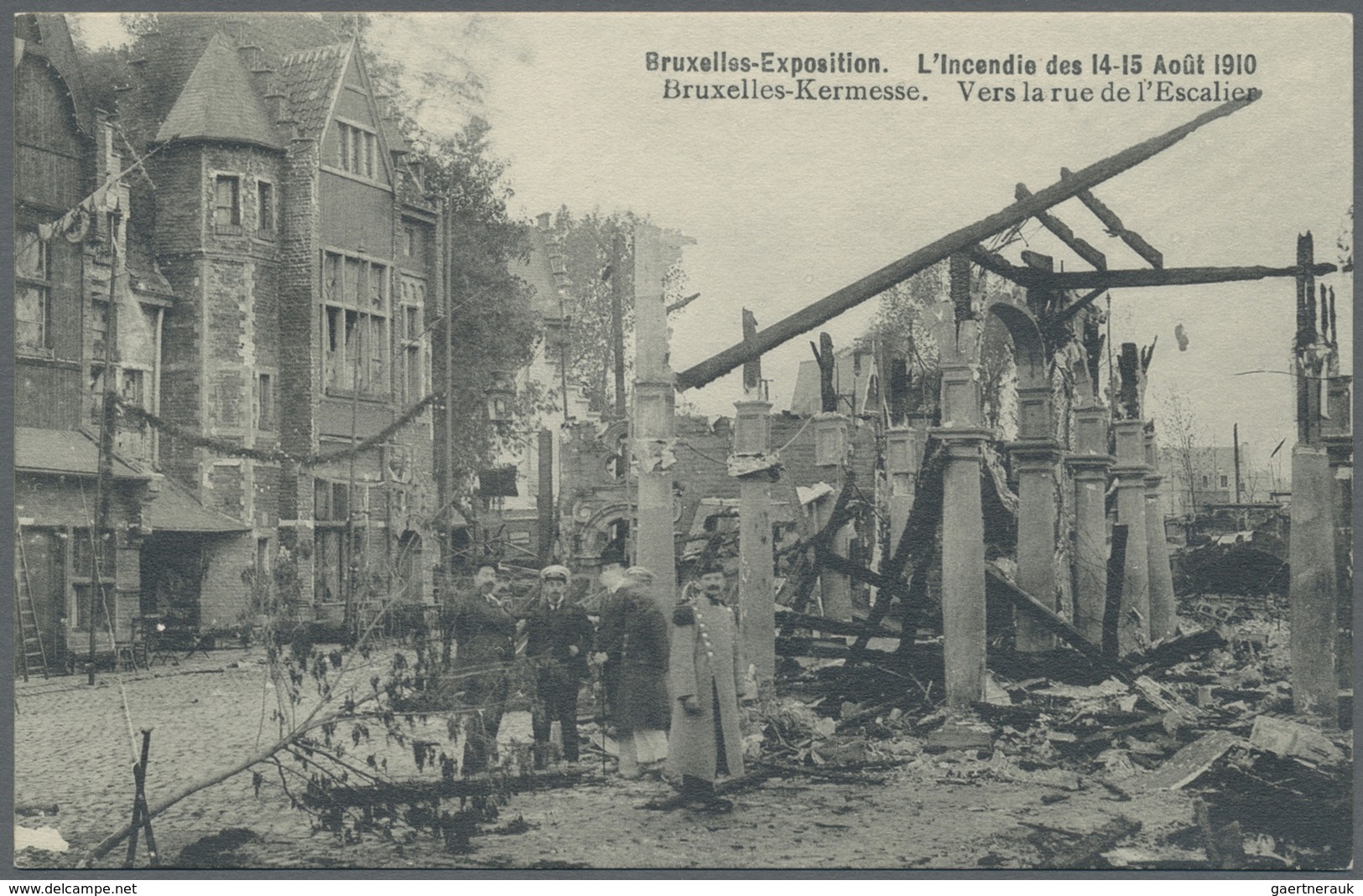 Ansichtskarten: Alle Welt: BELGIEN, Bruxelles Brüssel Brand Während Der Weltausstellung EXPO 1910, R - Non Classificati