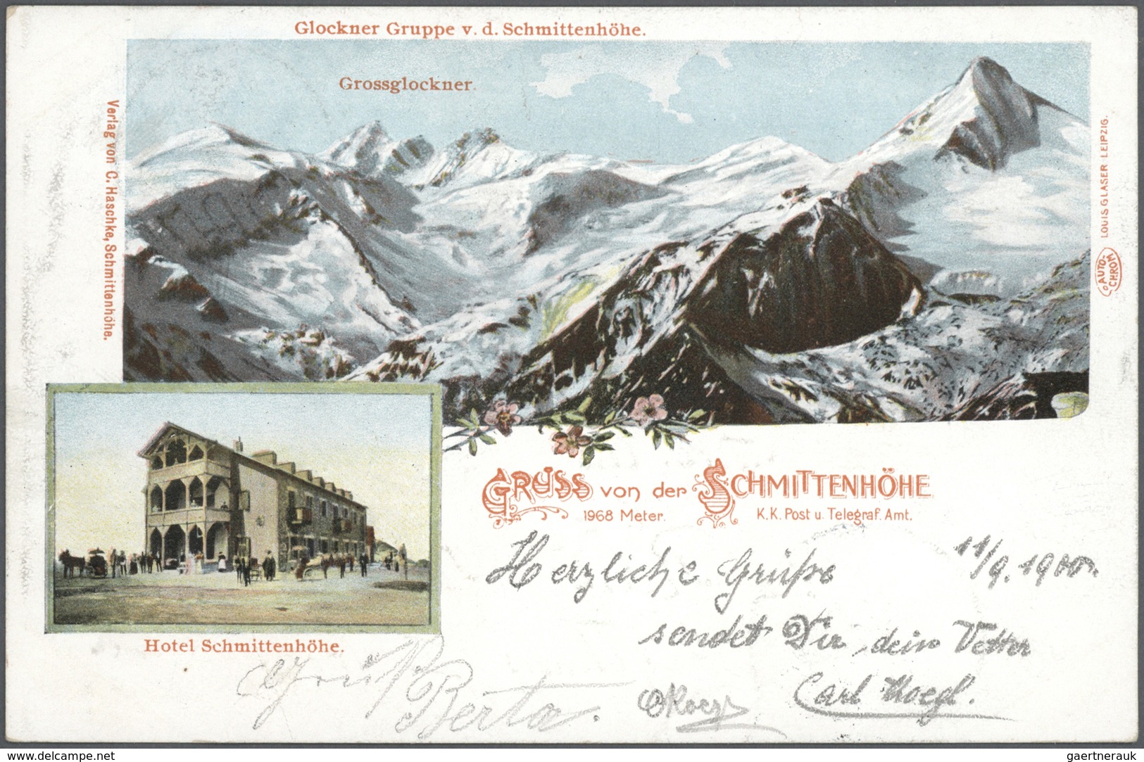 Ansichtskarten: Österreich: 1893/1940 (ca.), Partie von ca. 180 Topographie-Karten incl. Südtirol, a