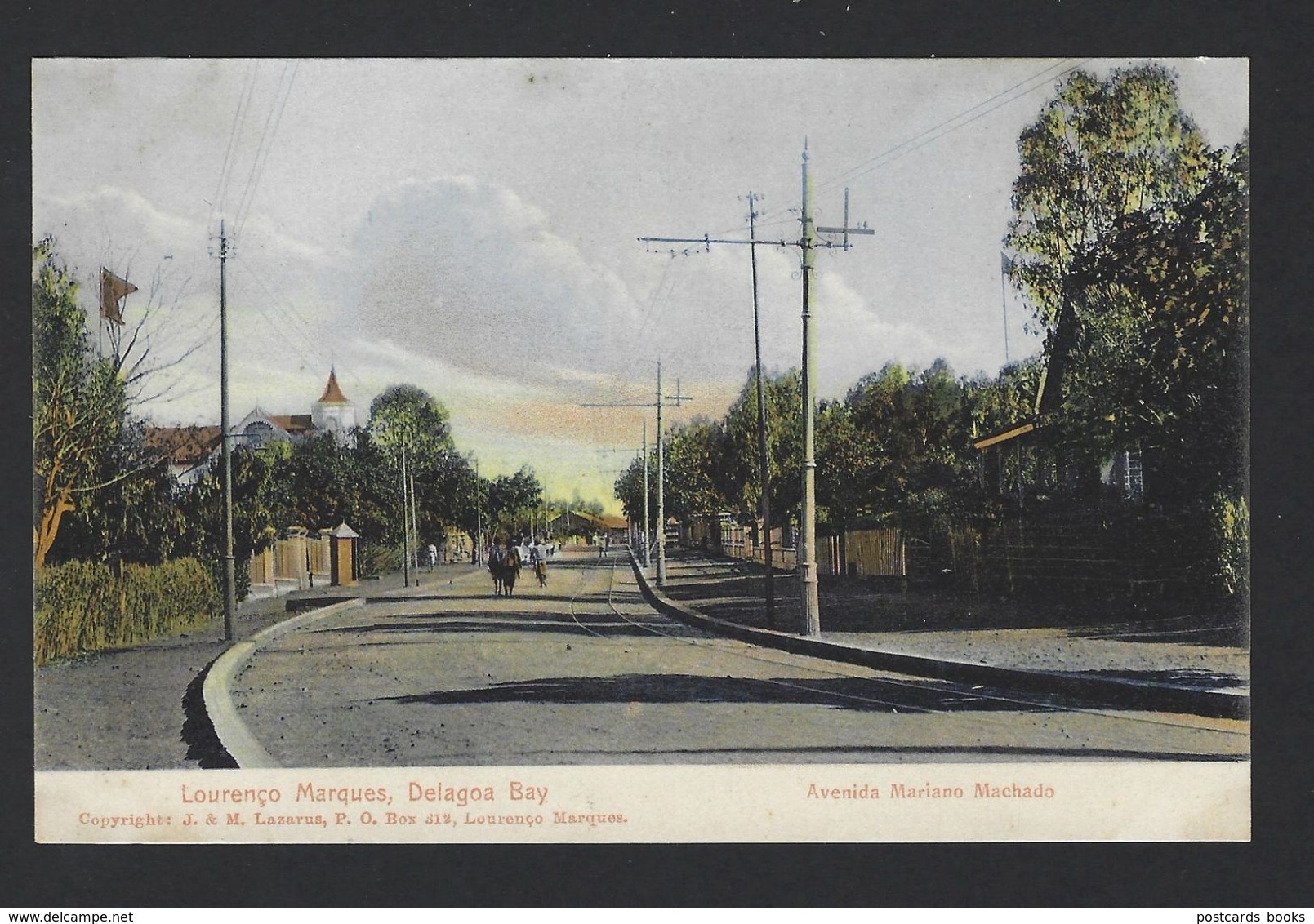 Postal Moçambique LOURENCO MARQUES Delagoa Bay - Avenida Mariano Machado. Old Postcard MOZAMBIQUE - J M Lazarus AFRICA - Mozambique