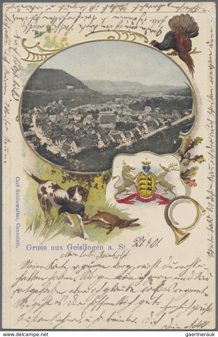 Ansichtskarten: Baden-Württemberg: 1899/1910, Sammlung Von 50 Karten Verschiedener Württembergischer - Sonstige & Ohne Zuordnung