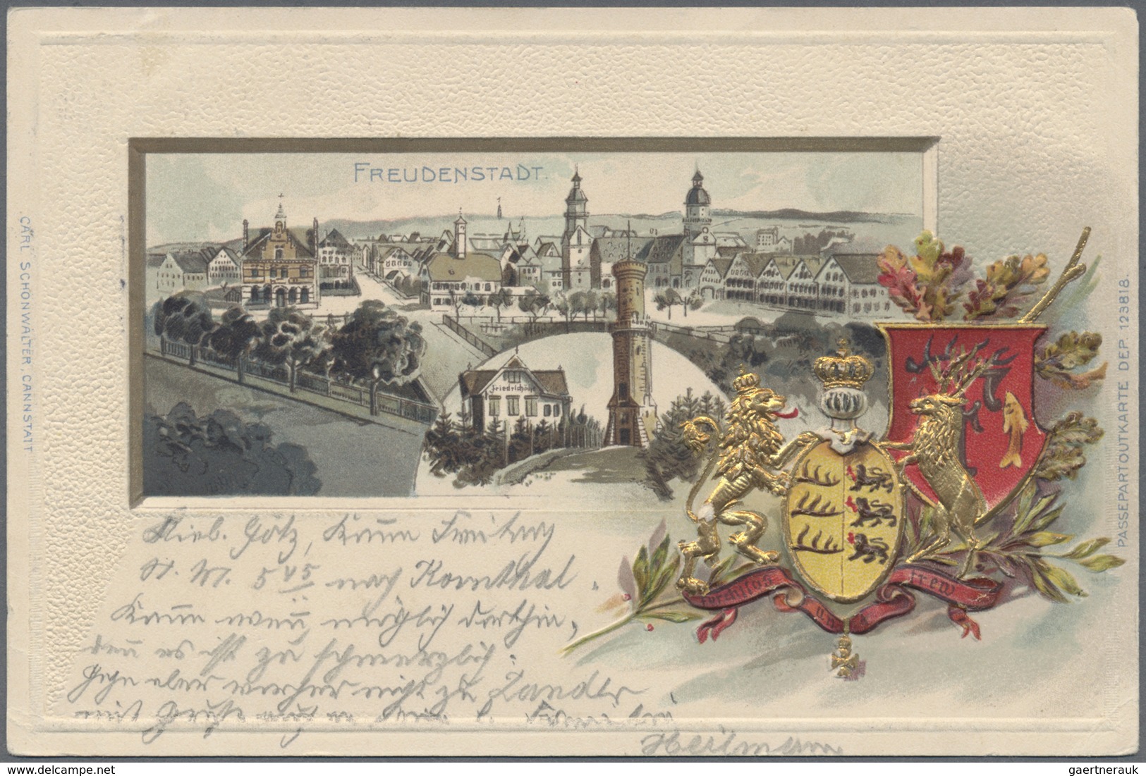 Ansichtskarten: Baden-Württemberg: 1899/1910, Sammlung von 50 Karten verschiedener württembergischer