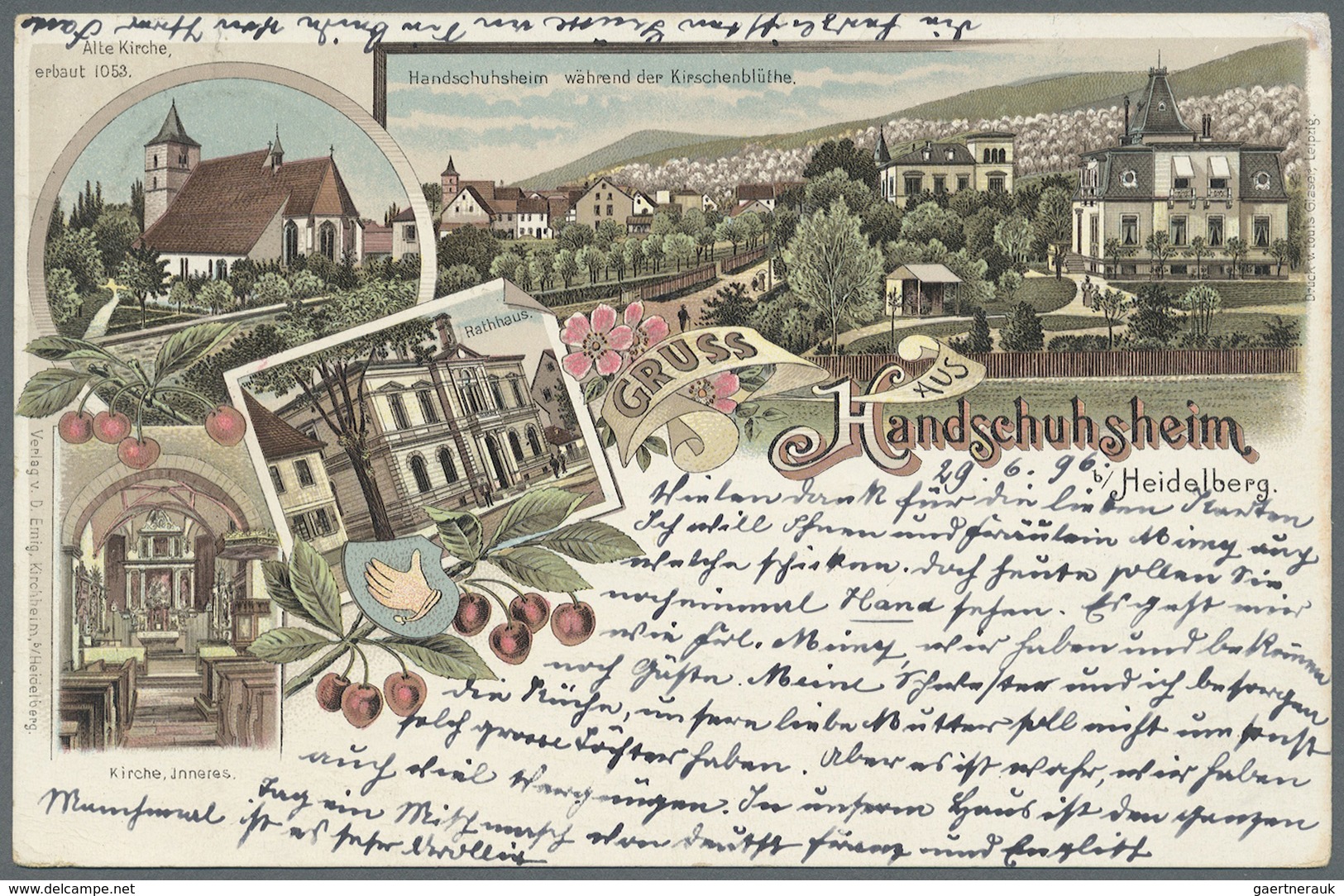 Ansichtskarten: Baden-Württemberg: BADEN: 1895-1910 (ca.), Sammlung von ca. 70 Ansichtskarten, dabei