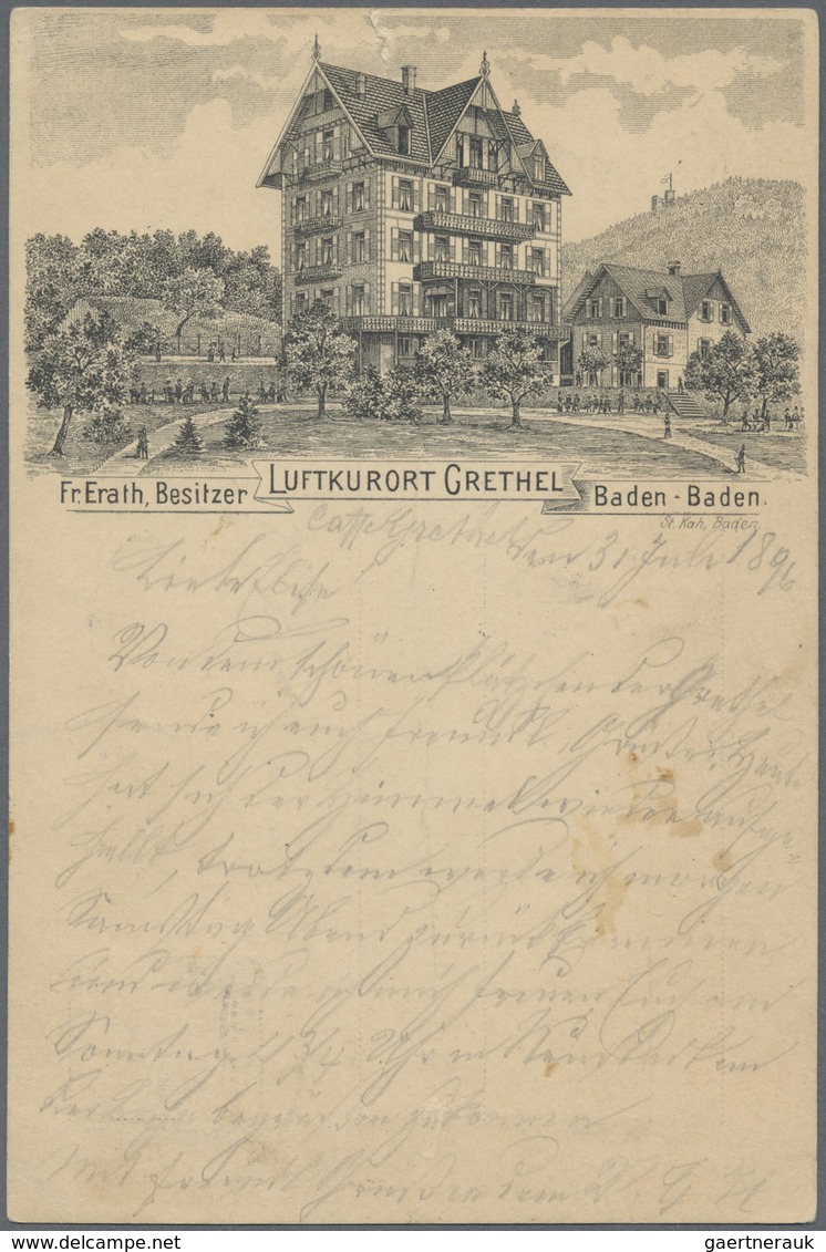 Ansichtskarten: Baden-Württemberg: BADEN-BADEN (alte PLZ 7570), 18 Nur Bessere Historische Ansichtsk - Autres & Non Classés