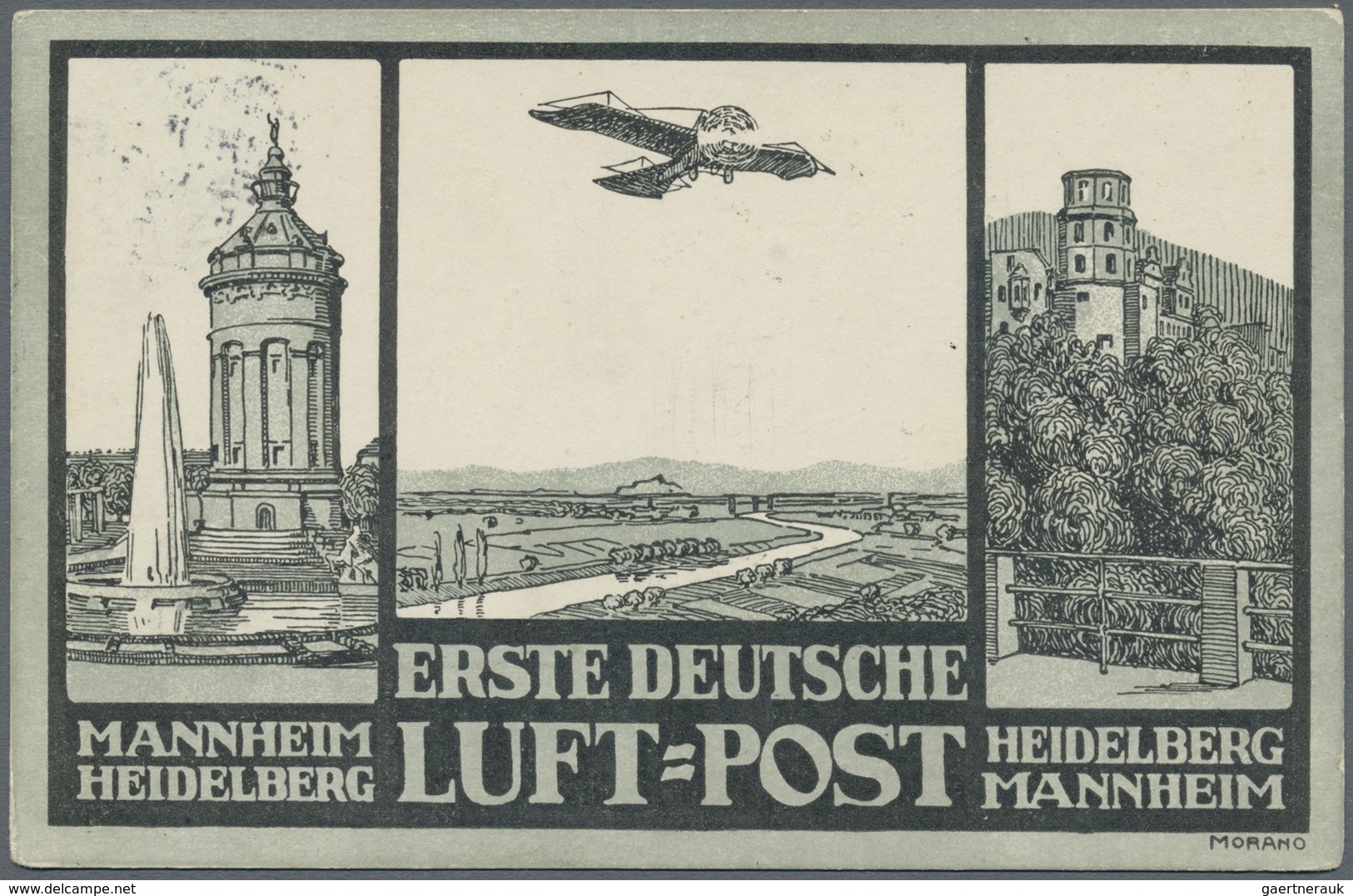 Ansichtskarten: Baden-Württemberg: HEIDELBERG und Umgebung (alte PLZ 690), eine anspruchsvolle Parti