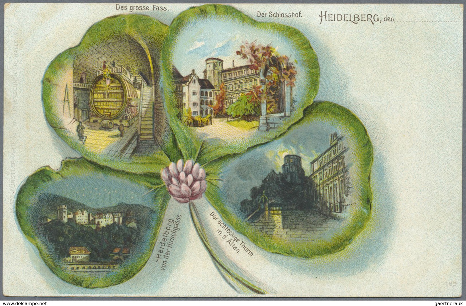 Ansichtskarten: Baden-Württemberg: Heidelberg, Dickes Altes AK Album Mit Rund 450 Karten Ab 1890, Da - Altri & Non Classificati