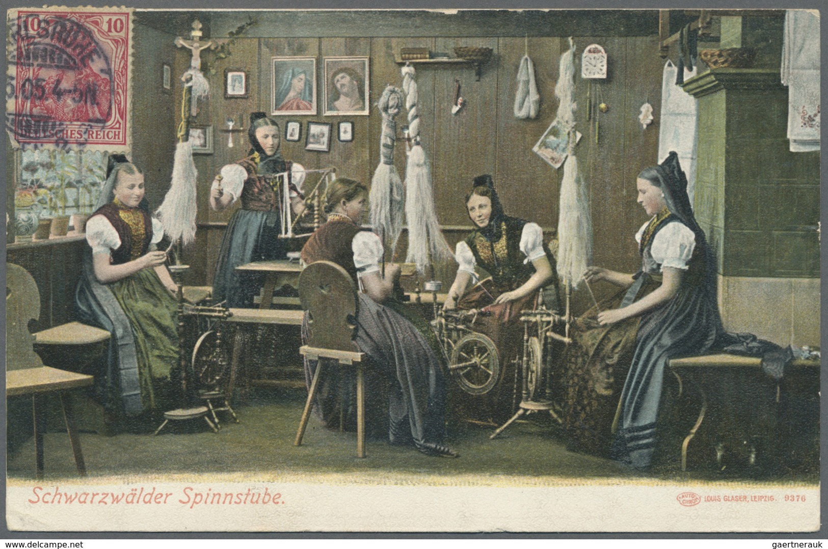 Ansichtskarten: Baden-Württemberg: SCHWARZWALD, Bestand Von Ca. 700-800 Karten Mit Trachten, Schwarz - Sonstige & Ohne Zuordnung