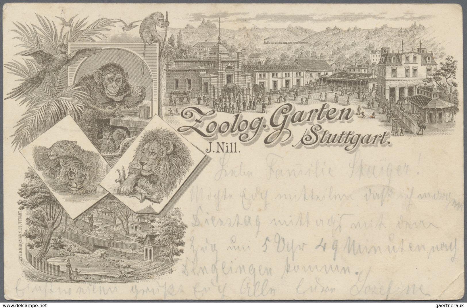 Ansichtskarten: Baden-Württemberg: STUTTGART BAD CANNSTADT, 23 Historische Ansichtskarten Ab 1886, N - Altri & Non Classificati