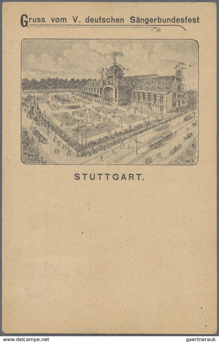 Ansichtskarten: Baden-Württemberg: STUTTGART, "Ausstellungen & Ereignisse", 33 Historische Ansichtsk - Altri & Non Classificati