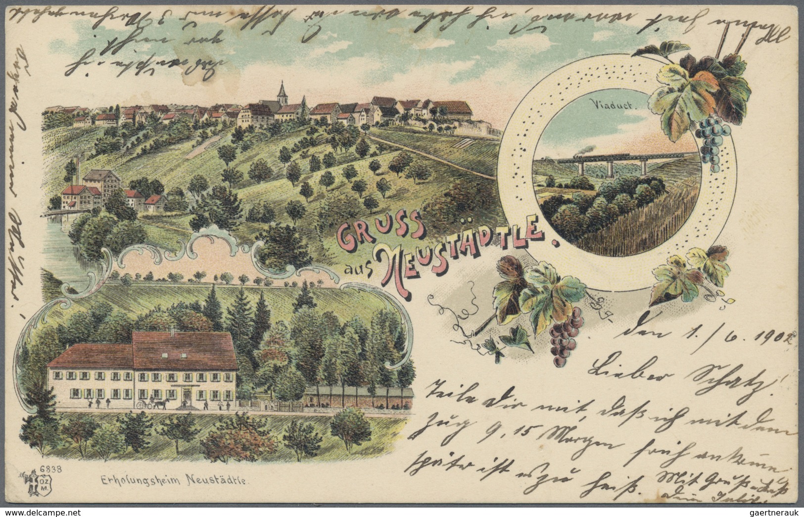 Ansichtskarten: Baden-Württemberg: STUTTGART-LAND (alte PLZ 701-705), 10 Historische Ansichtskarten, - Autres & Non Classés