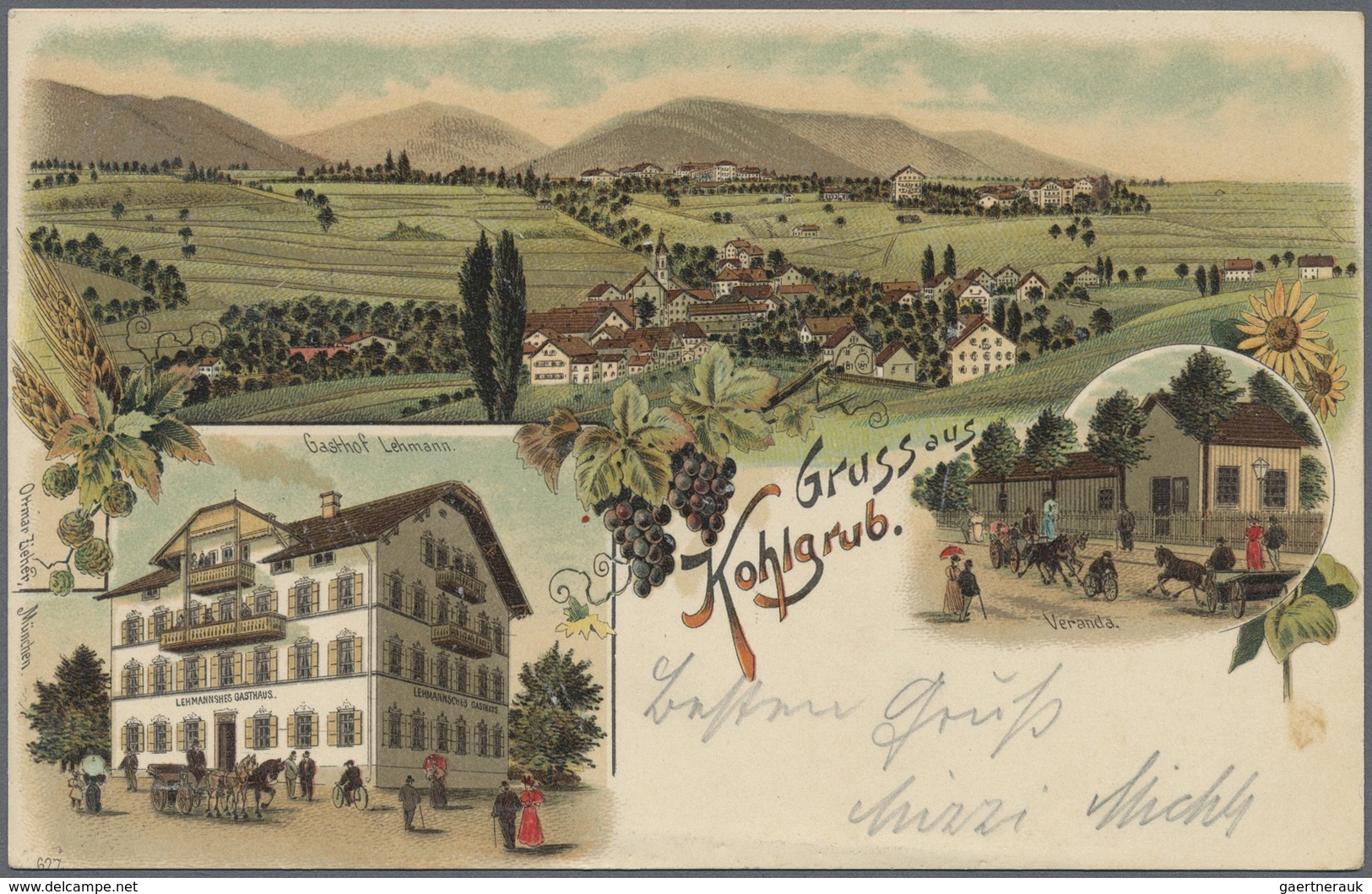 Ansichtskarten: Bayern: AMMERGAU (alte PLZ 810 Und 811), Kleine Partie Mit 15 Historischen Ansichtsk - Autres & Non Classés