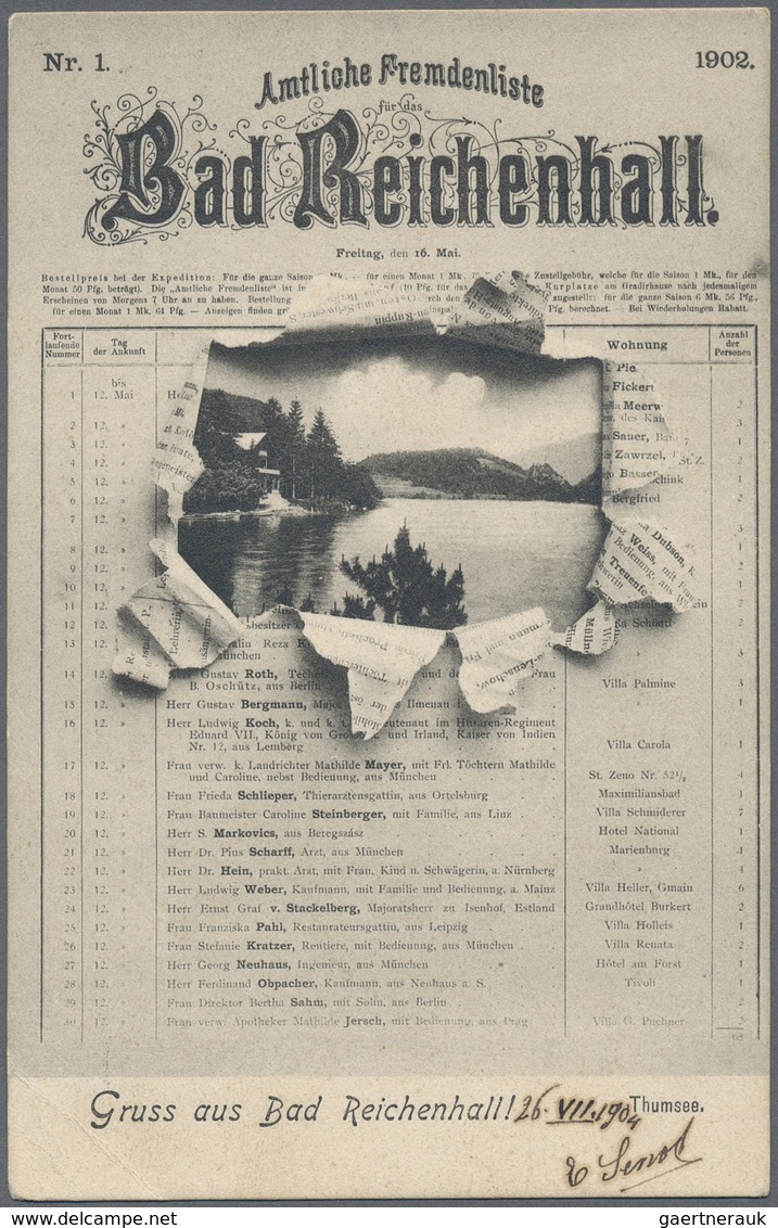 Ansichtskarten: Bayern: BAD REICHENHALL (alte PLZ 8230), Kleine Partei Mit 16 Historischen Ansichtsk - Altri & Non Classificati