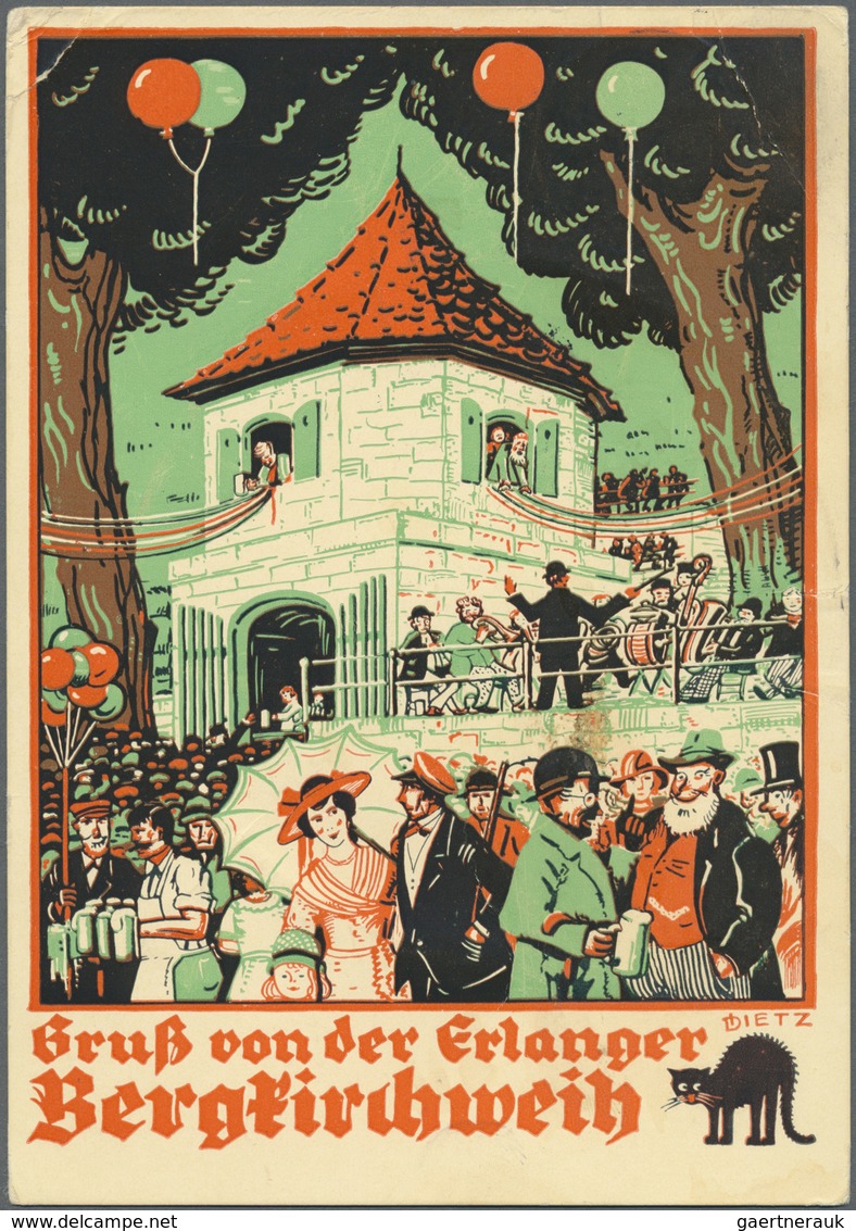 Ansichtskarten: Bayern: FRANKEN: 8 Ansichtskarten - NÜRNBERG, 1892 Gasthaus Zum Frauenthor Mit Pferd - Altri & Non Classificati