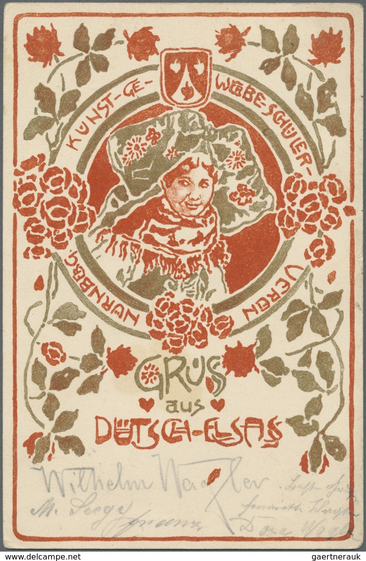 Ansichtskarten: Bayern: FRANKEN: 8 Ansichtskarten - NÜRNBERG, 1892 Gasthaus Zum Frauenthor Mit Pferd - Altri & Non Classificati