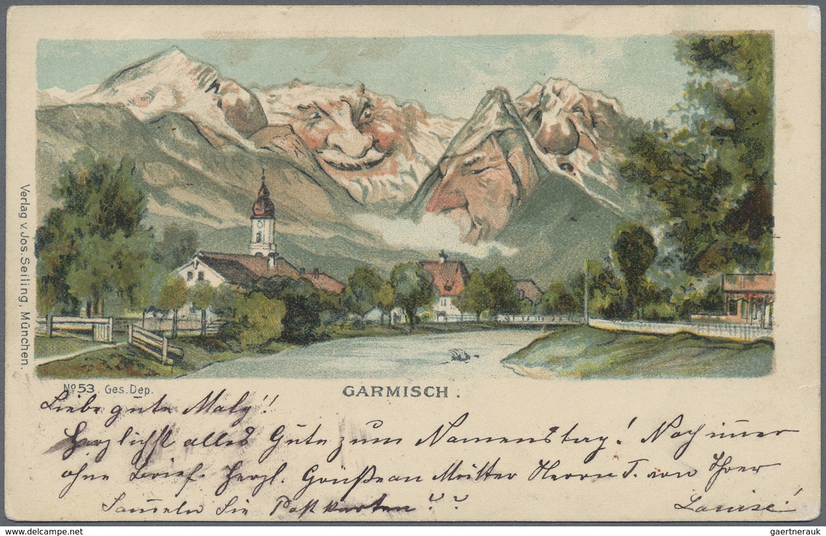 Ansichtskarten: Bayern: GARMISCH-PARTENKIRCHEN (alte PLZ 8100), Dekorative Garnitur Mit 11 Historisc - Altri & Non Classificati