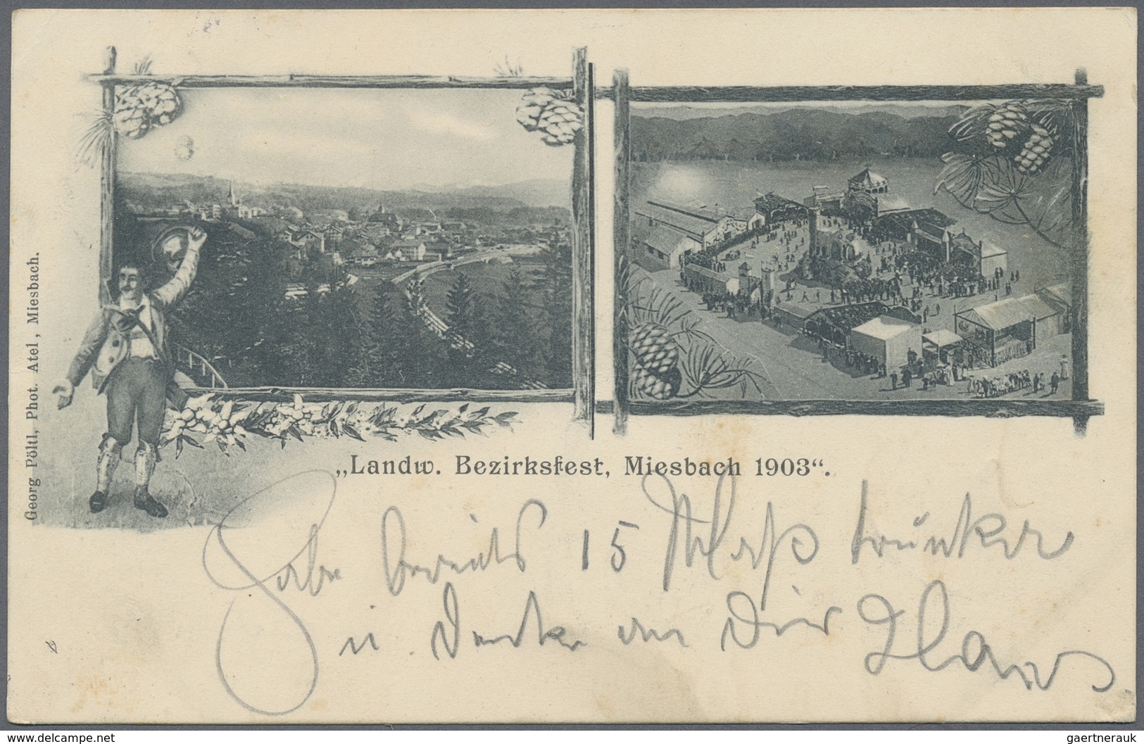 Ansichtskarten: Bayern: MIESBACH Und Umgebung (alte PLZ 815 Und 816), Kleine Partie Mit 13 Historisc - Altri & Non Classificati