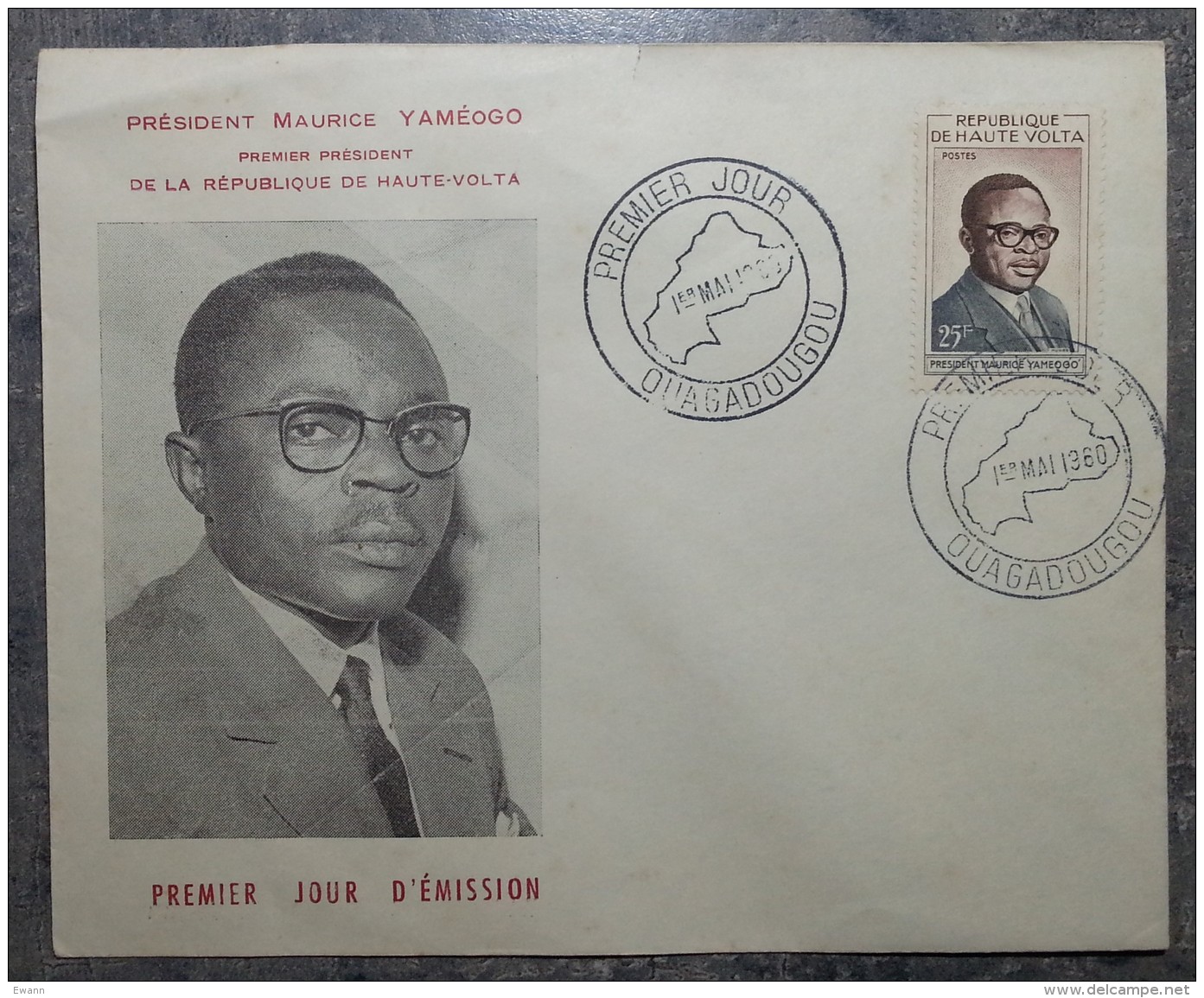 HAUTE-VOLTA - FDC 1960 - YT N°89 - Président Maurice Yameogo - Haute-Volta (1958-1984)