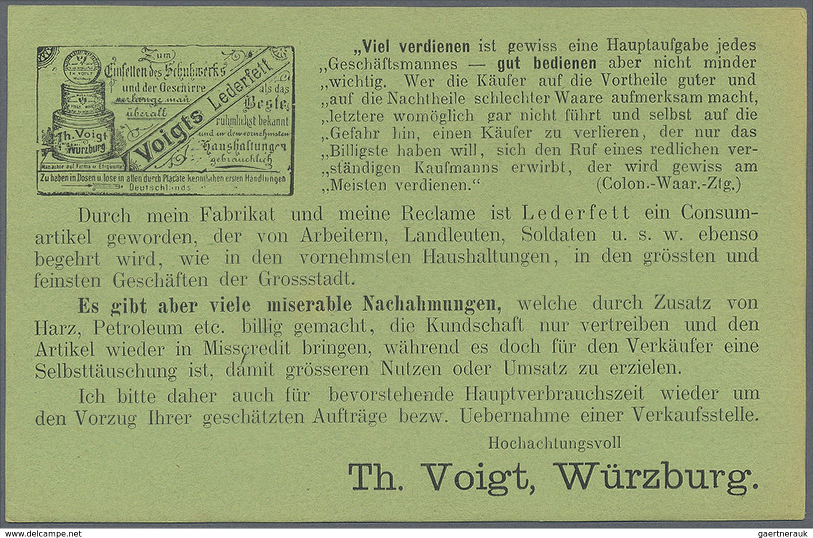 Ansichtskarten: Bayern: WÜRZBURG (alte PLZ 8700), Lot Mit 45 Historischen Ansichtskarten Ab 1889. Ei - Autres & Non Classés