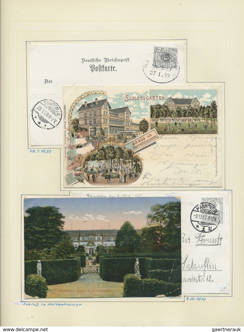 Ansichtskarten: Niedersachsen: HANNOVER: 1897/1920 (ca.), Ausstellungsmäßig Aufgezogene Sammlung Im - Altri & Non Classificati