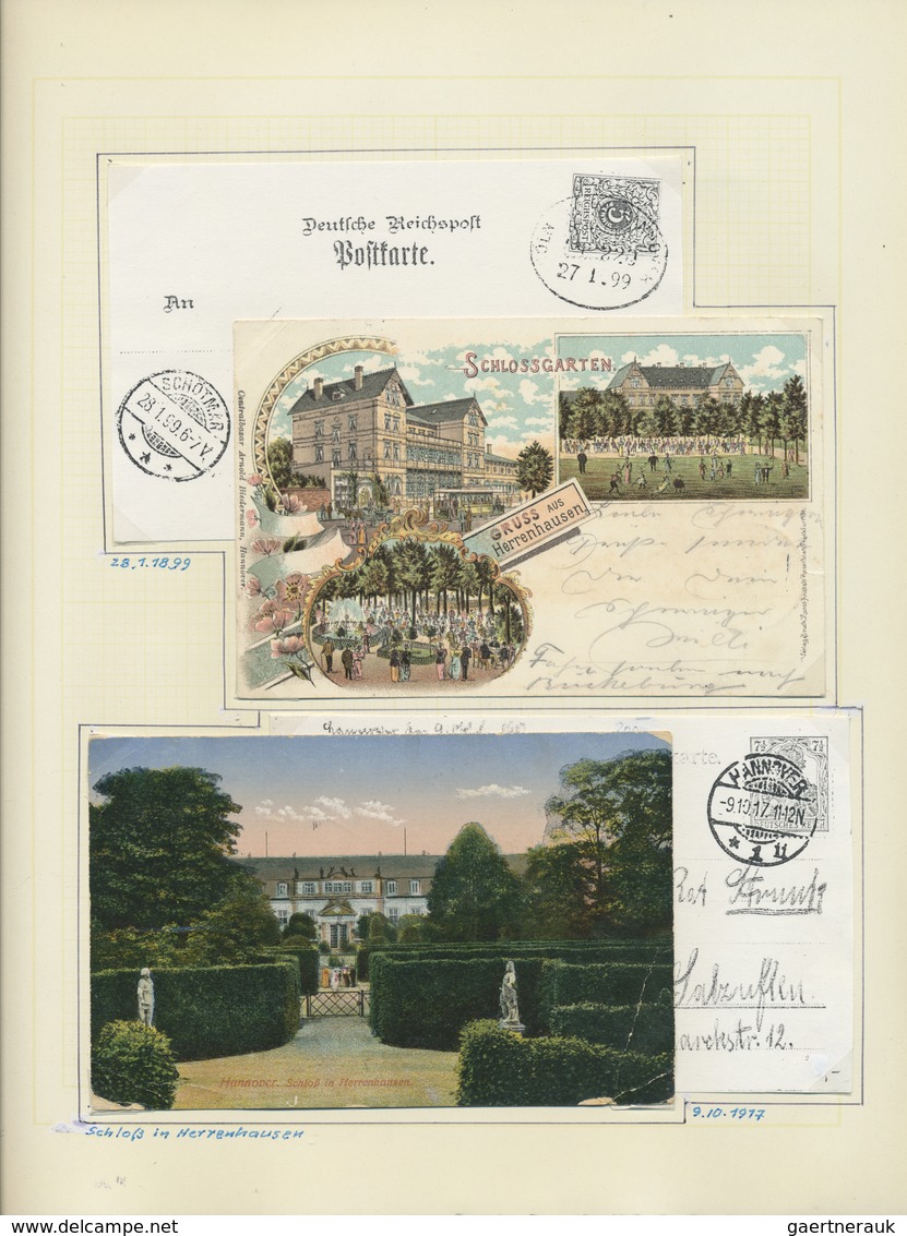 Ansichtskarten: Niedersachsen: HANNOVER: 1897/1920 (ca.), Ausstellungsmäßig Aufgezogene Sammlung Im - Sonstige & Ohne Zuordnung