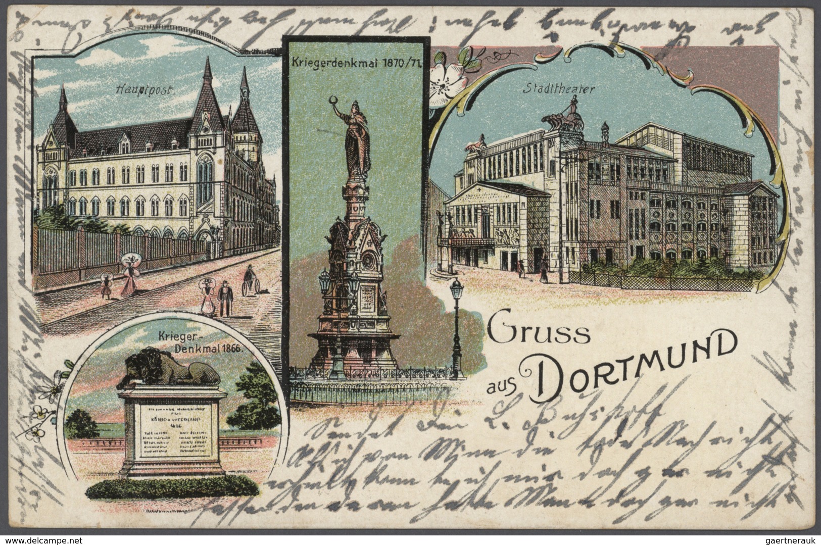 Ansichtskarten: Nordrhein-Westfalen: DORTMUND, Konvolut Von Ca. 360 Ansichtskarten Aus Ca. 1900/50, - Autres & Non Classés