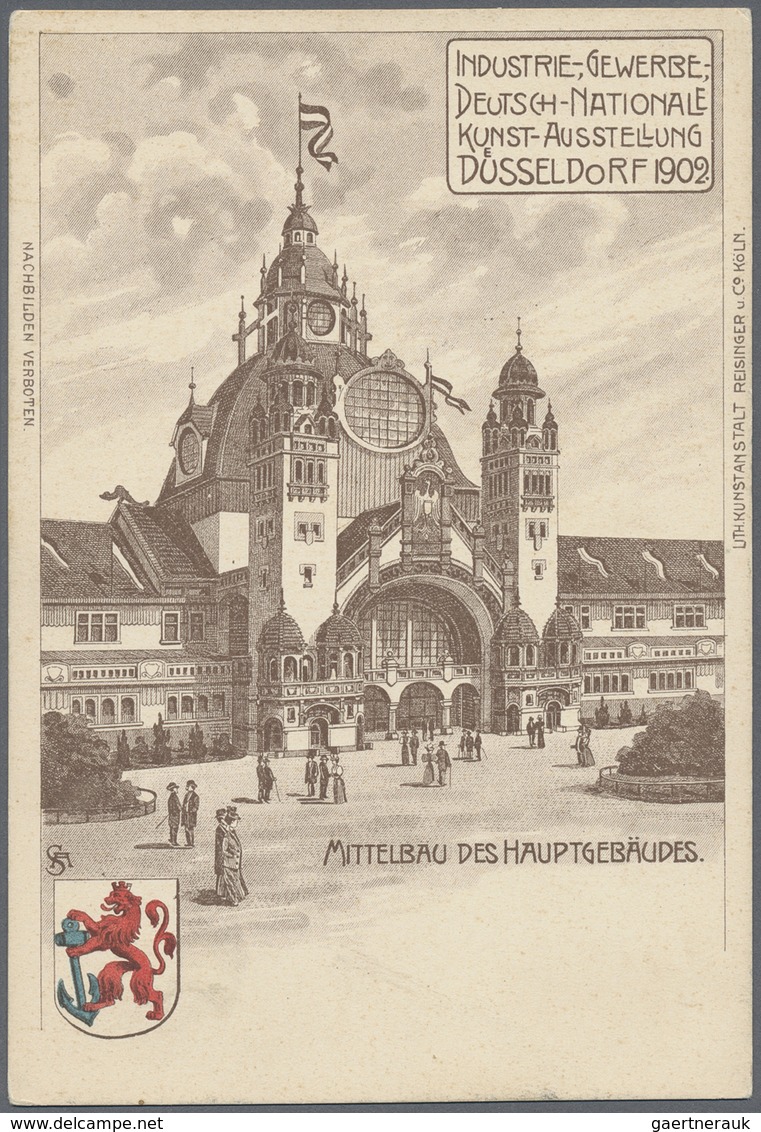 Ansichtskarten: Nordrhein-Westfalen: DÜSSELDORF (alte PLZ 4000), 22 Historischen Ansichtskarten Aus - Altri & Non Classificati